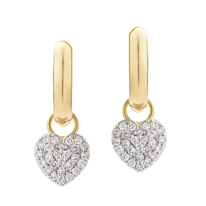 Phillips House Knife Edge Heart Infinity Huggie Earrings YELLOW GOLD