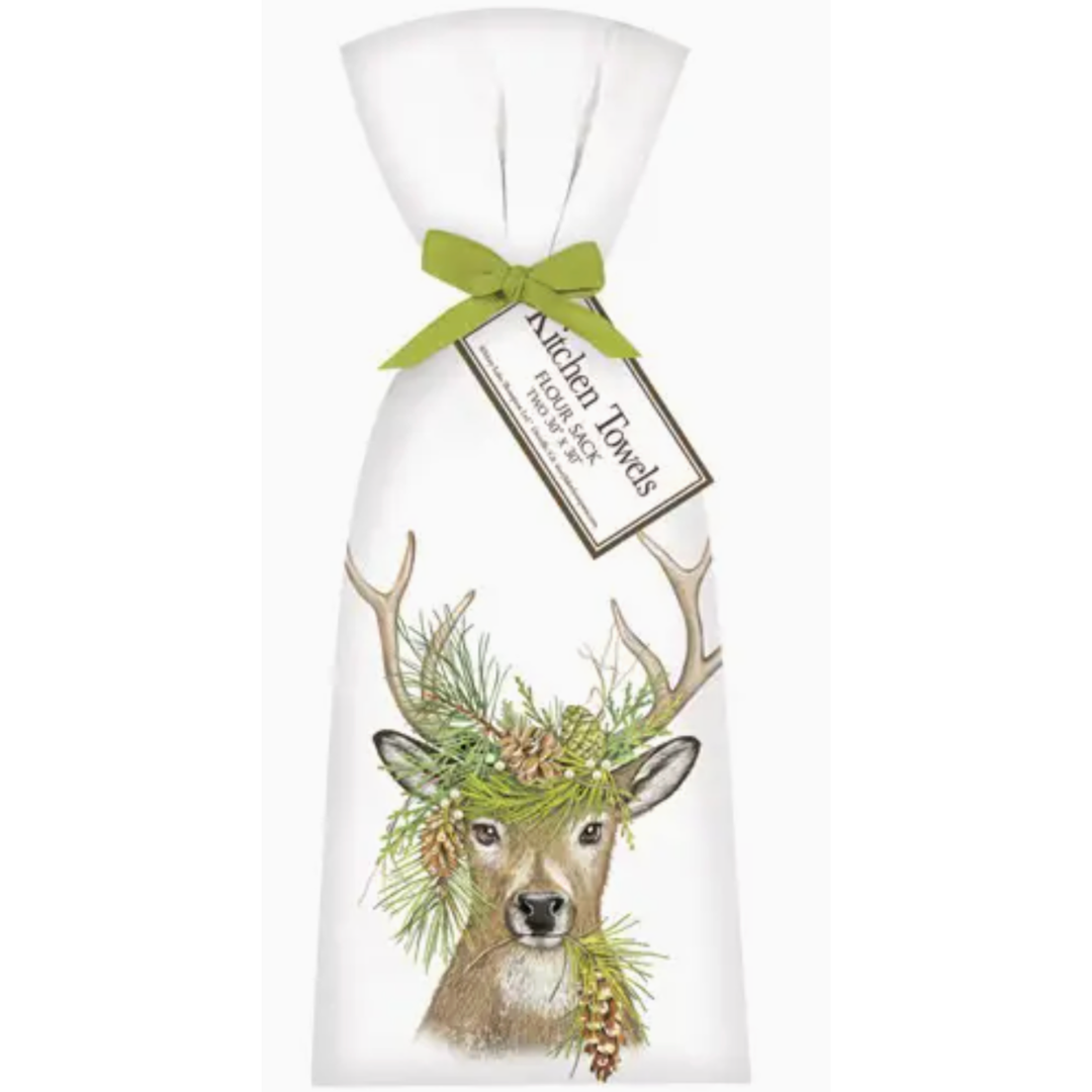 MARY LAKE THOMPSON Pine Deer Towel Set Default Title