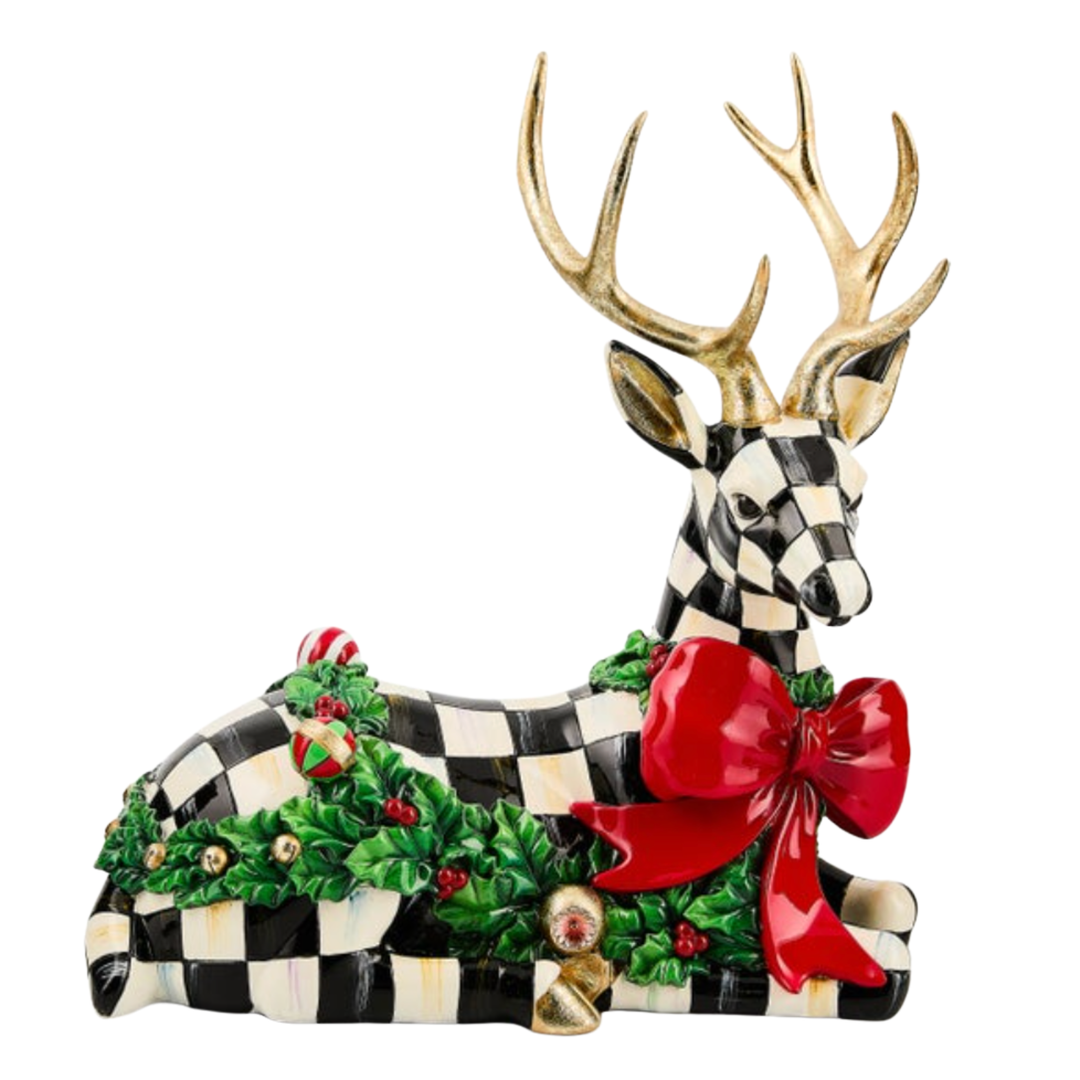 MACKENZIE CHILDS Holly Resting Deer Default Title