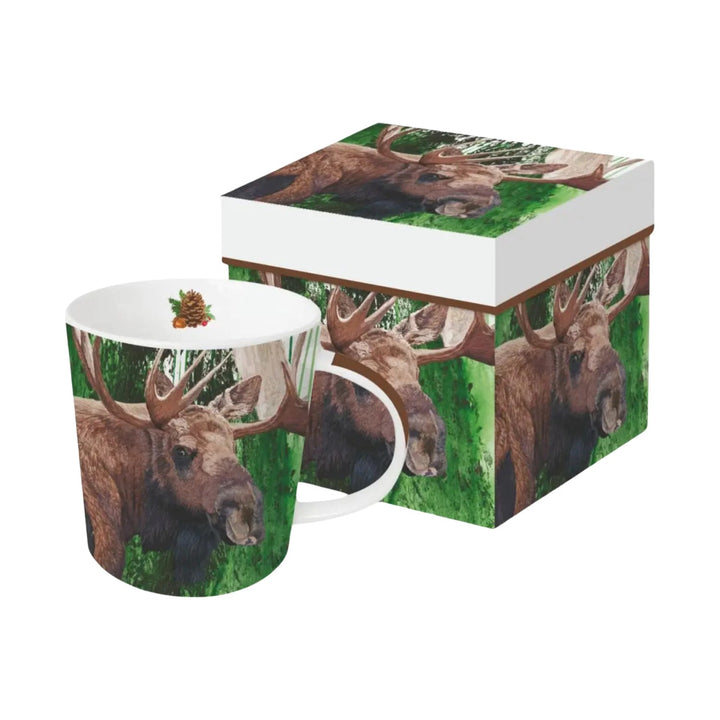 PAPERPRODUCTS Evergreen Moose Mug in Gift Box