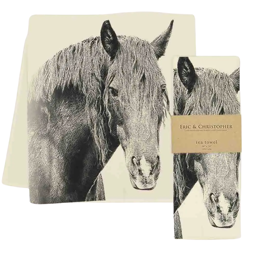 ERIC & CHRISTOPHER Horse Tea Towel Default Title