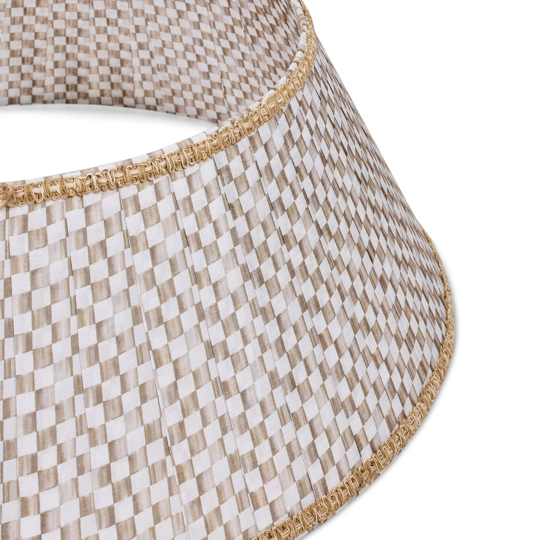 MACKENZIE CHILDS Mocha Check Tree Collar