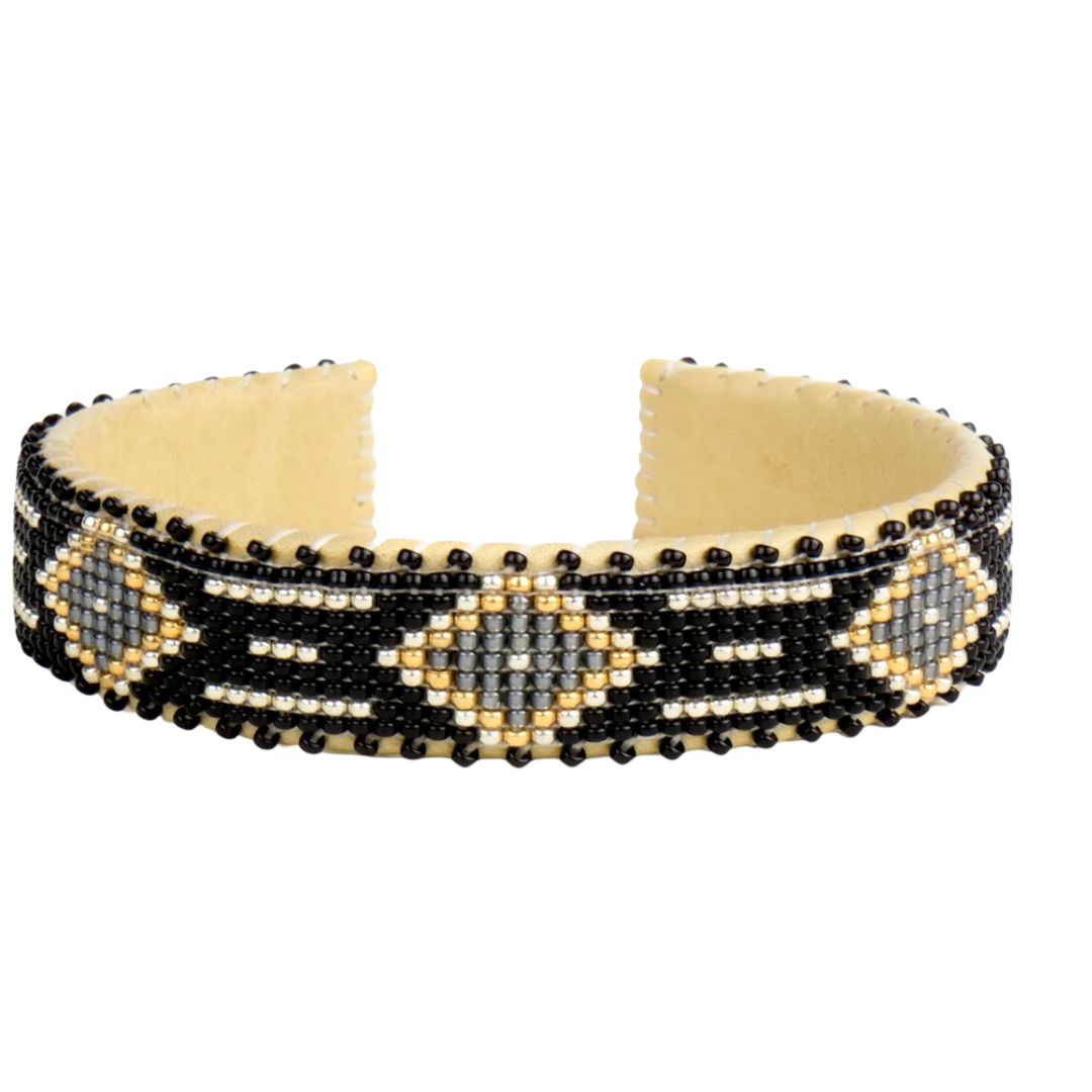 ETKIE Kelly Small Glass Bead Cuff Bracelets Default Title