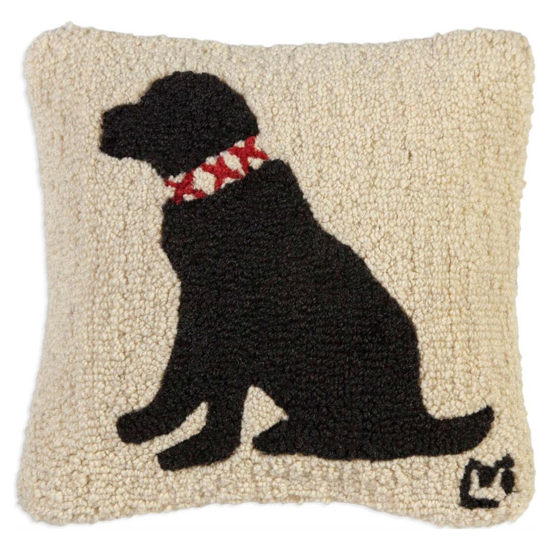 CHANDLER 4 CORNERS DUKE BLACK LAB HOOK PILLOW