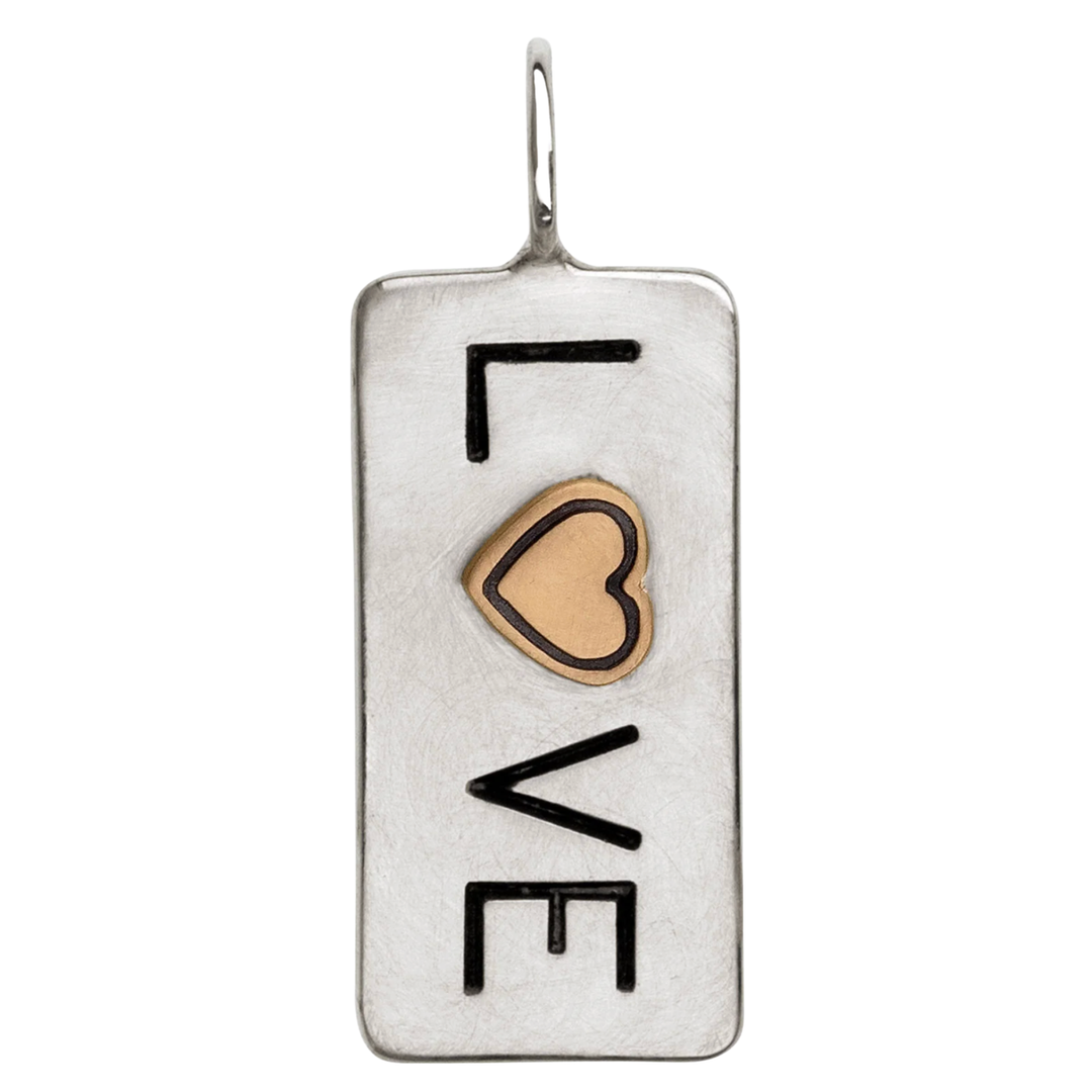 HEATHER B. MOORE Love Simple Heart ID Tag Default Title