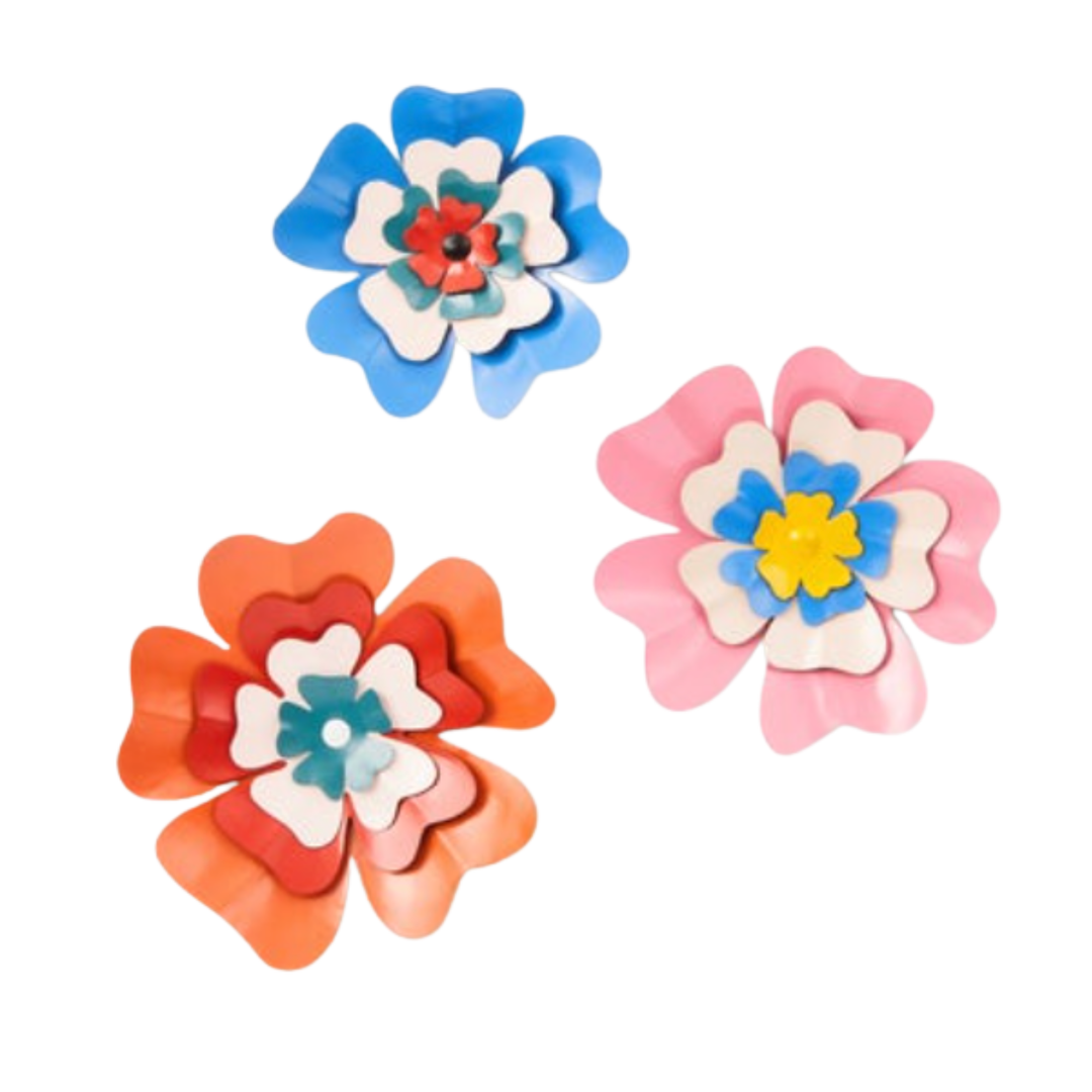 MACKENZIE CHILDS Dolce Vita Flower Magnet Set Of 3 Default Title