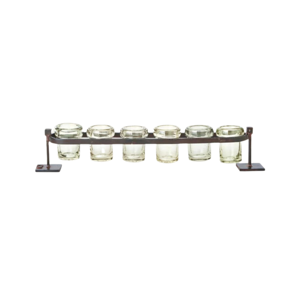 JAN BARBOGLIO 6-Step Firedance Railroad Votive Holder Default Title