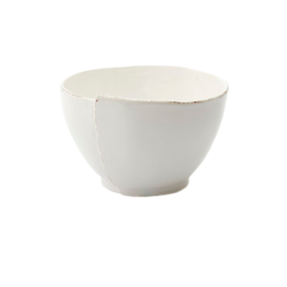 Lastra White Deep Serving Bowl