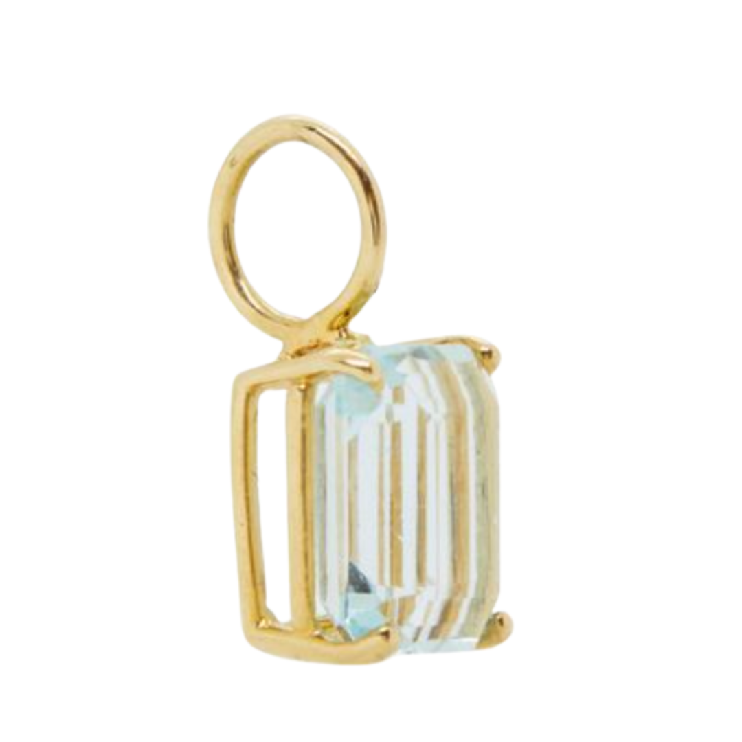 KELLY FLETCHER Aquamarine Pendant In 18K Yellow Gold Default Title