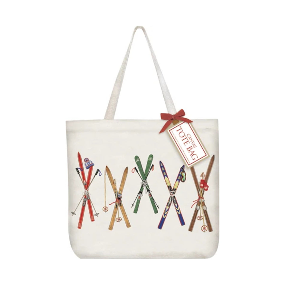 MARY LAKE THOMPSON Skis Scatter Tote Bag Default Title