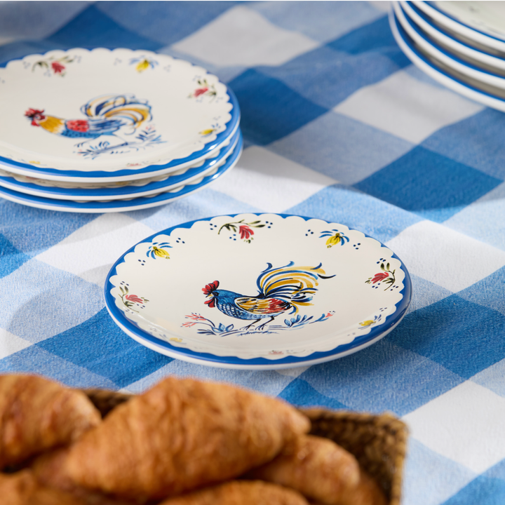 CERTIFIED INTERNATIONAL Individually Sold French Rooster Canape Plate