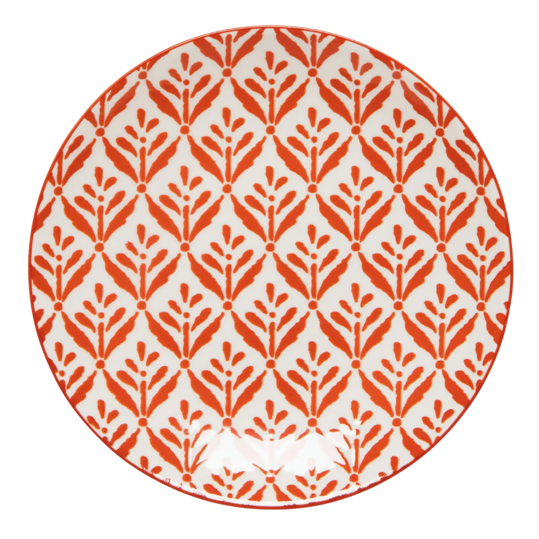 NOW DESIGNS Copper Leaves Stamped Appetizer Plate Default Title