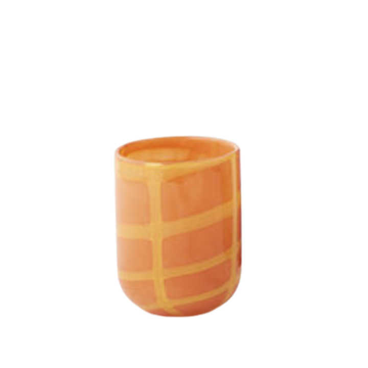 180 DEGREES Terrazzo Yellow And Orange Glass Vase
