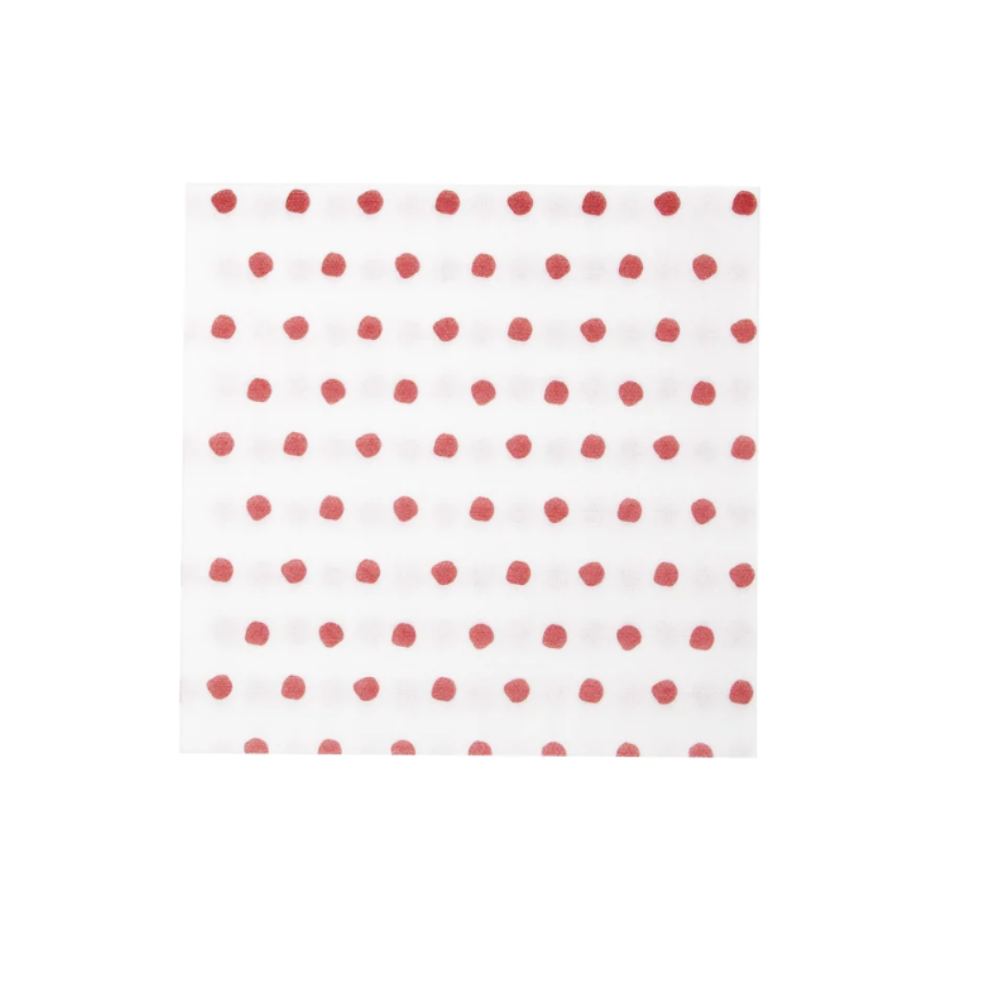 VIETRI Papersoft Red Dot Dinner Napkins Default Title