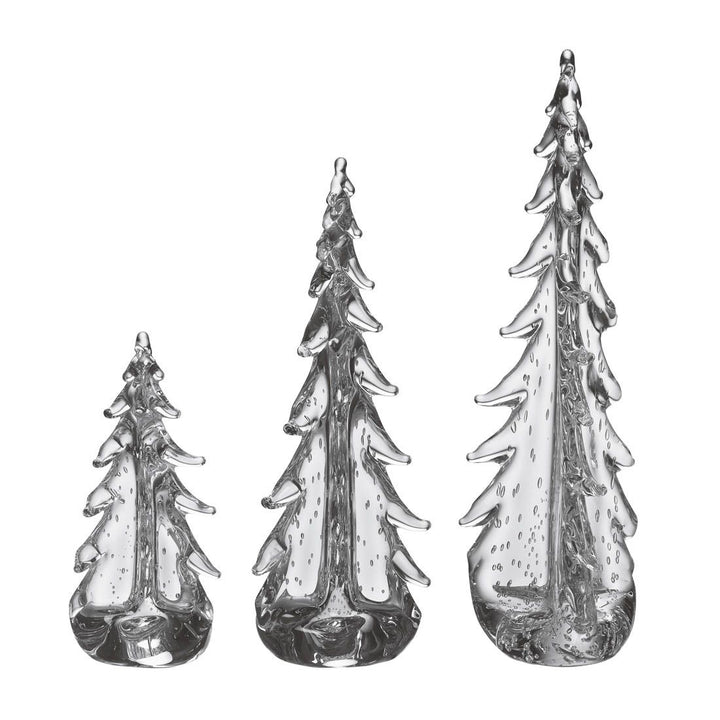 SIMON PEARCE Evergreen 16" Bubble Glass Tree