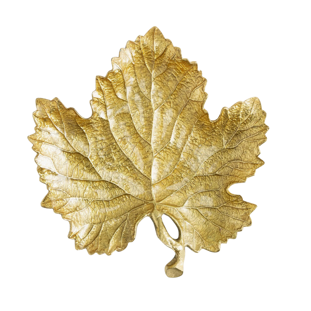 MICHAEL ARAM Grapeleaf Snack Gold Plate