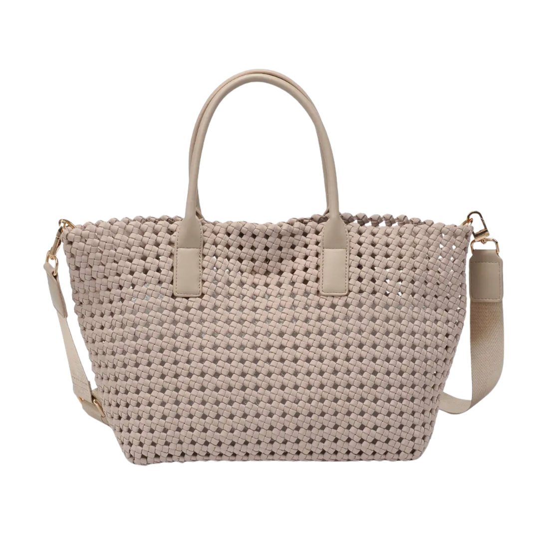 SOL AND SELENE Solstice Hand Woven Knot Medium Tote Default Title