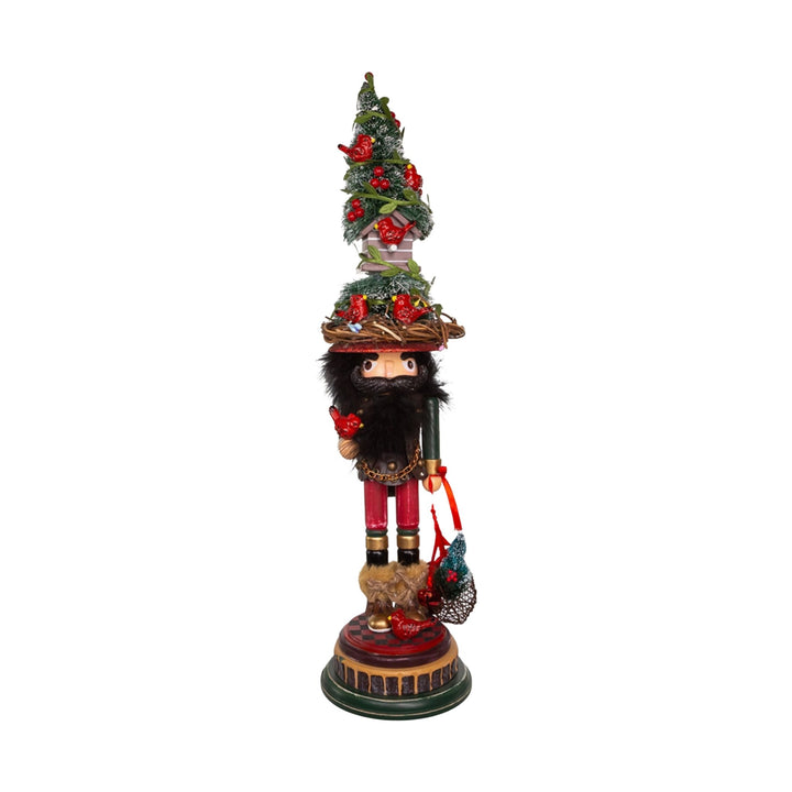 KURT ADLER Hollywood Cardinal Tree Hat Nutcracker