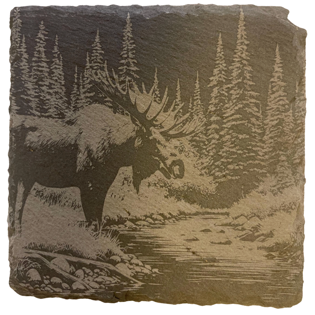 CLOUD PEAKS Individually Sold Moose Coaster