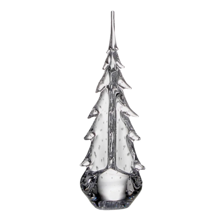 SIMON PEARCE Evergreen Bubble 20" Glass Tree
