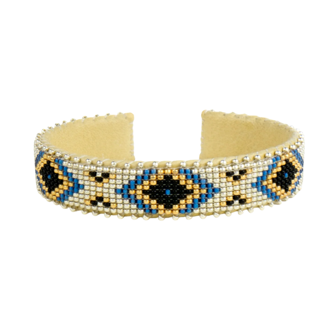 ETKIE Nova Small Glass Bead Cuff Default Title