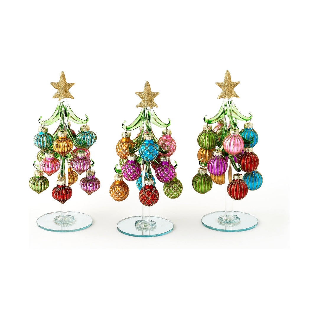 180 DEGREES Handmade Glass Tree with Balls Default Title
