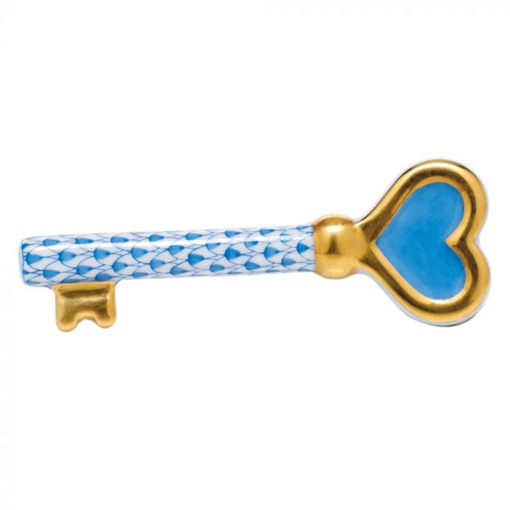 HEREND KEY TO MY HEART BLUE