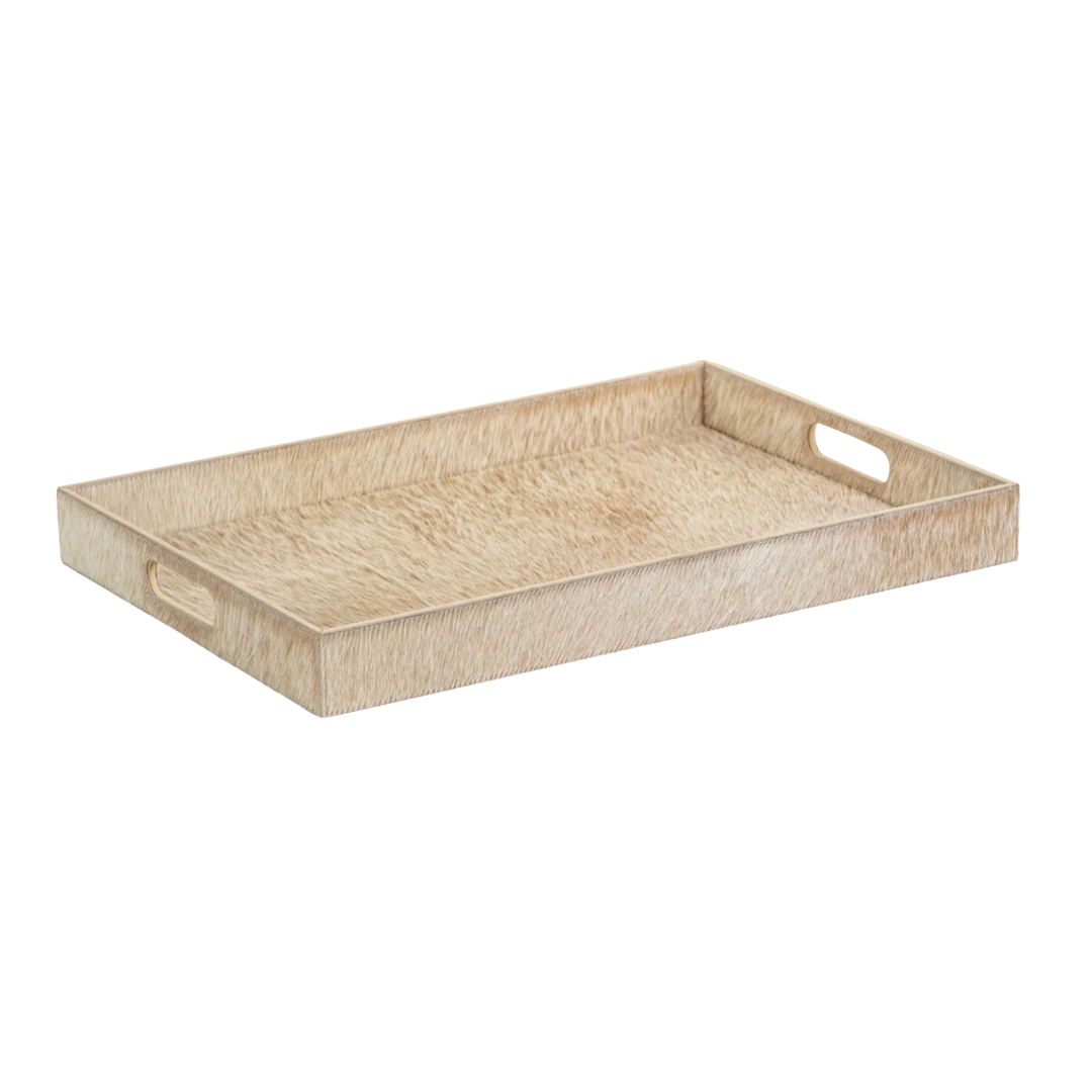 ZODAX Coviglia Hair On Hide Leather Serving Tray Default Title