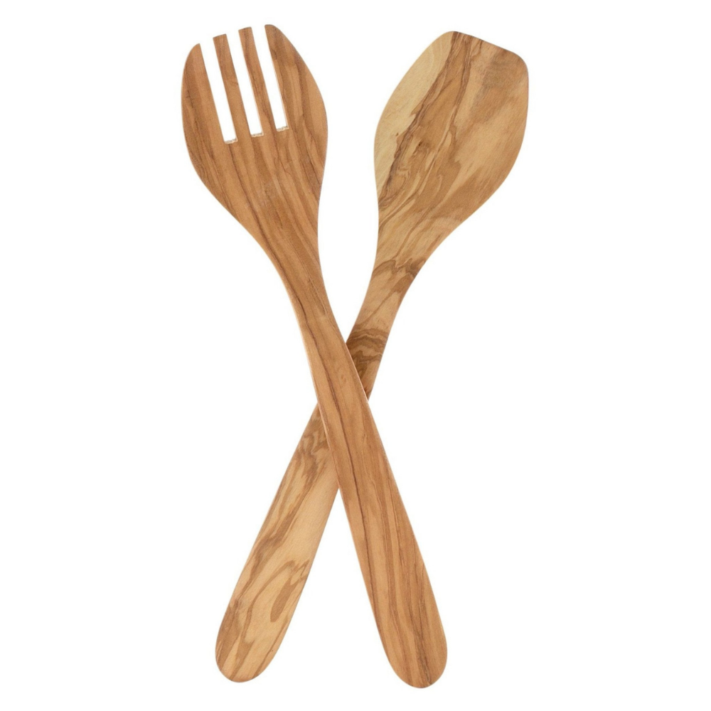 HAROLD IMPORTS Olive Wood Salad Set Default Title