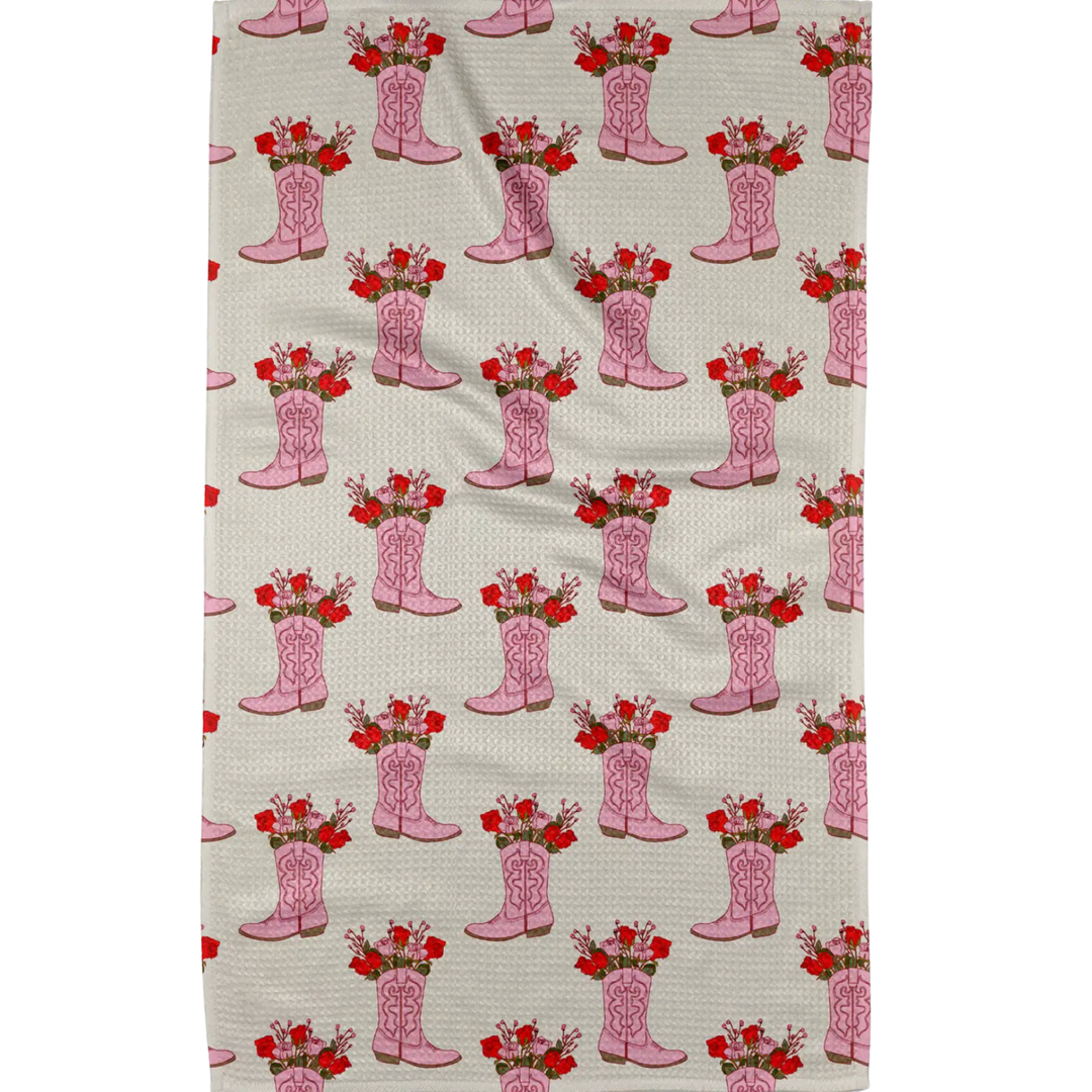 GEOMETRY Cowgirl Boots Tea Towel