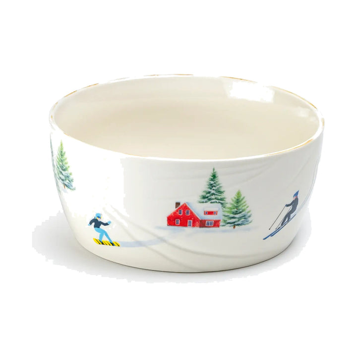 GRACE TEAWARE Winter Ski Slope Bowl