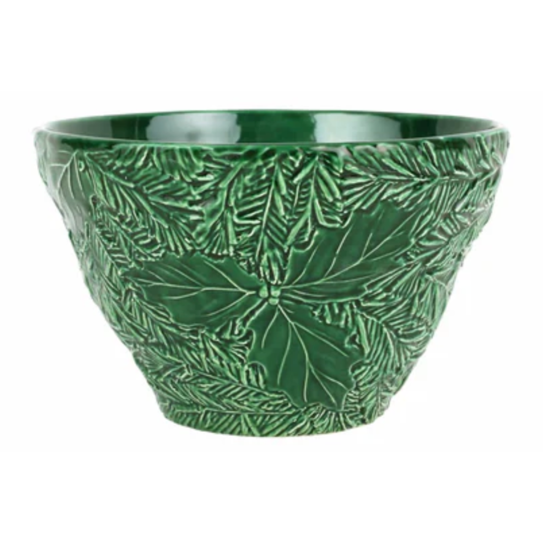 VIETRI Lastra Holiday Green Figural Deep Small Bowl Default Title