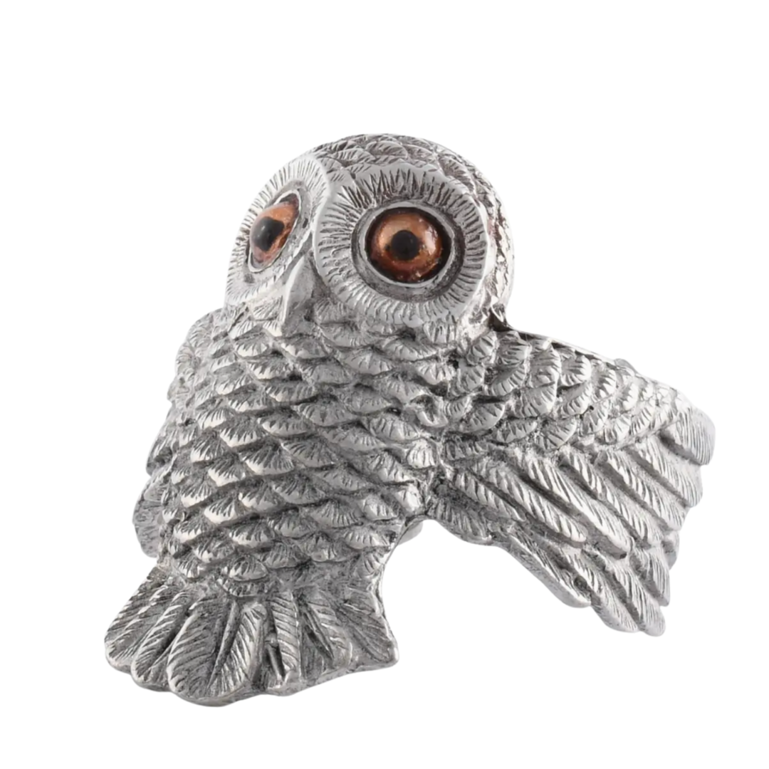 VAGABOND HOUSE Owl Napkin Ring Default Title