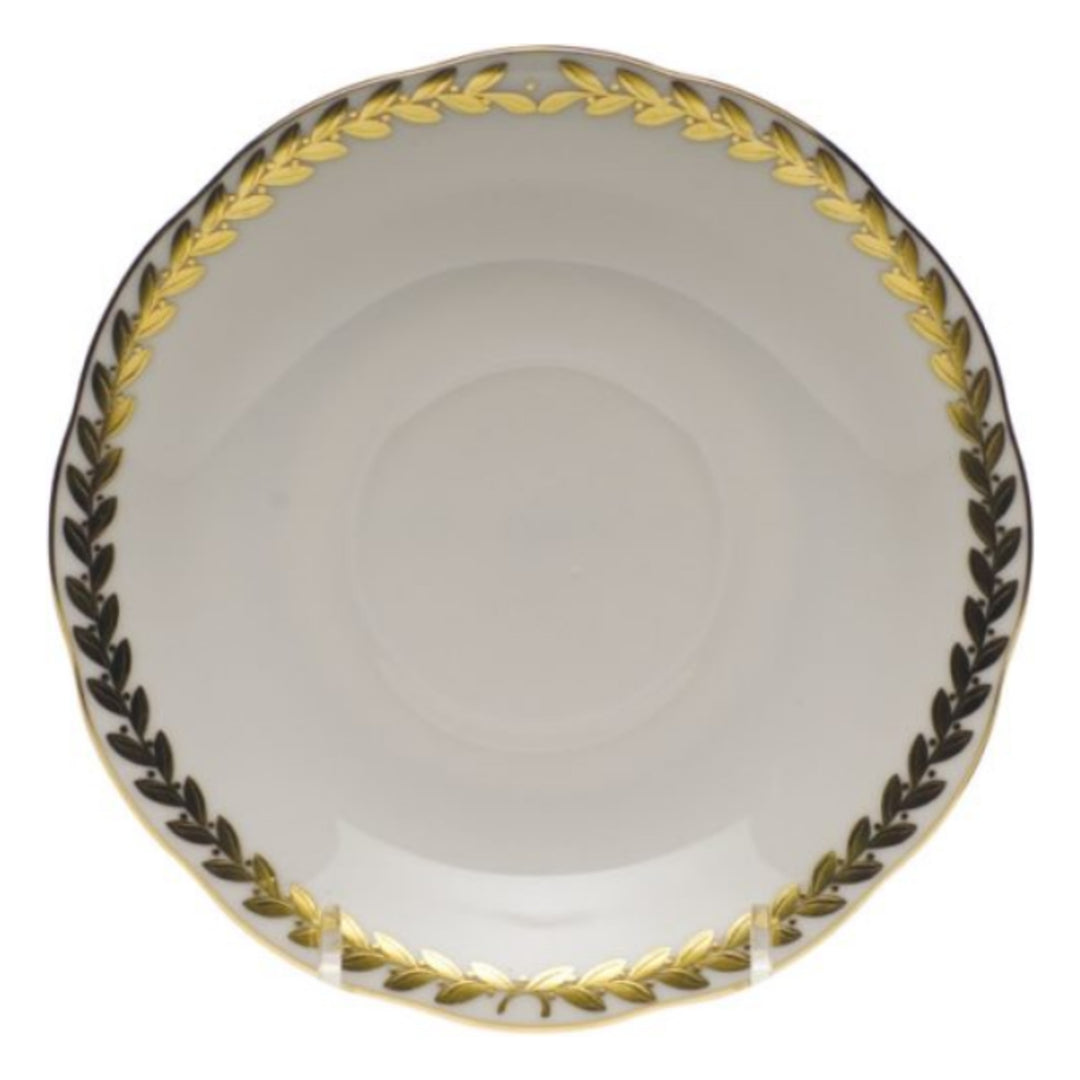 HEREND Golden Laurel Saucer