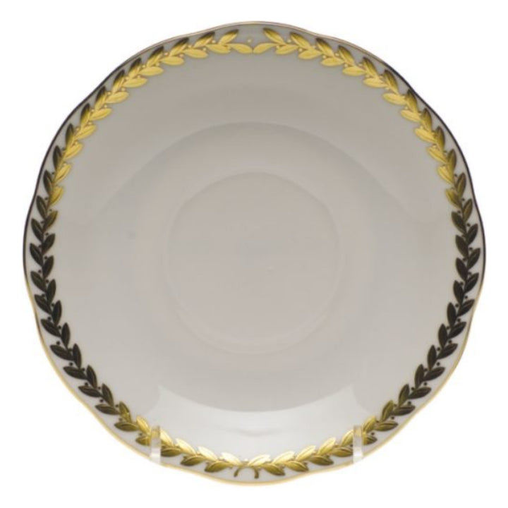 HEREND Golden Laurel Saucer