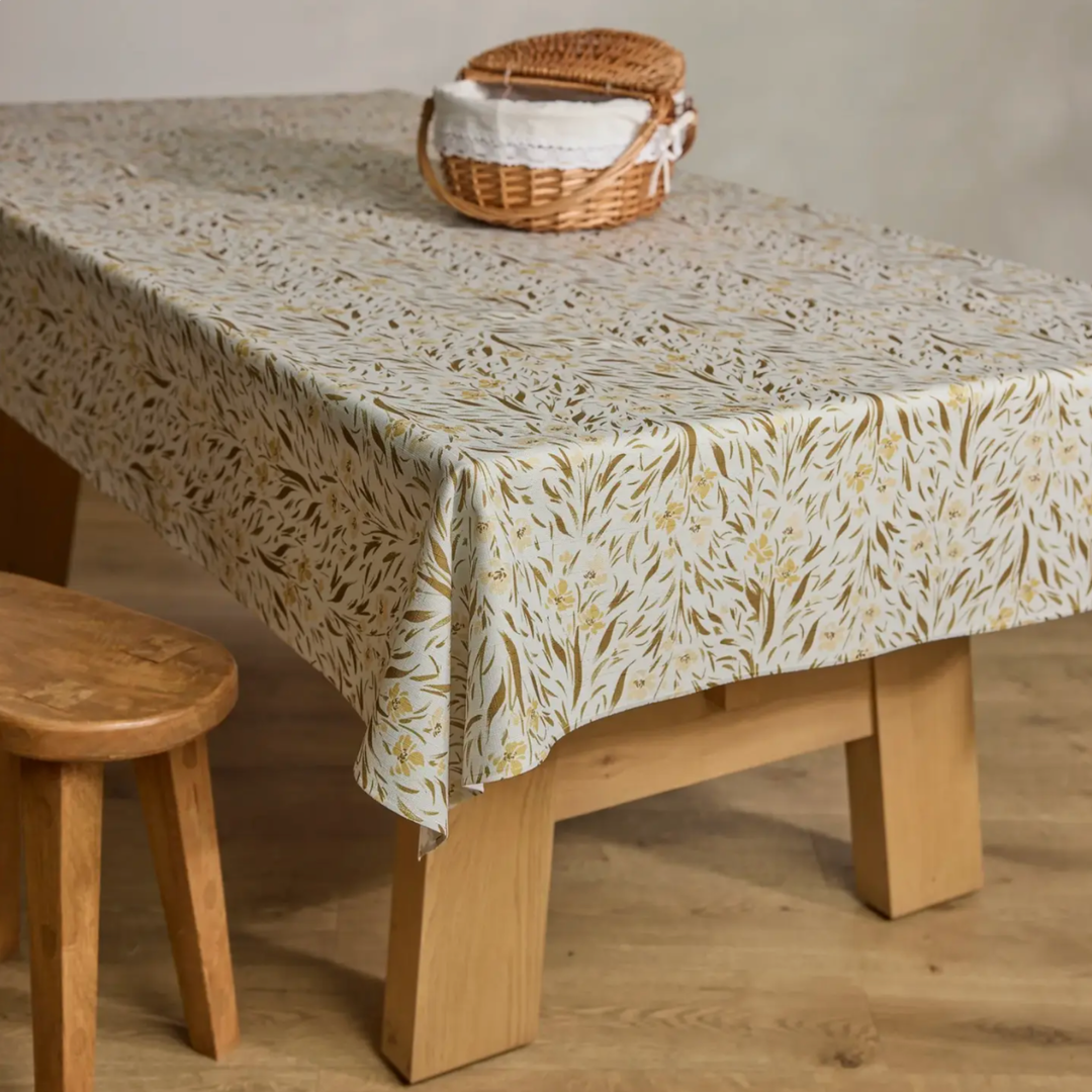 Yellow Floral Tablecloth