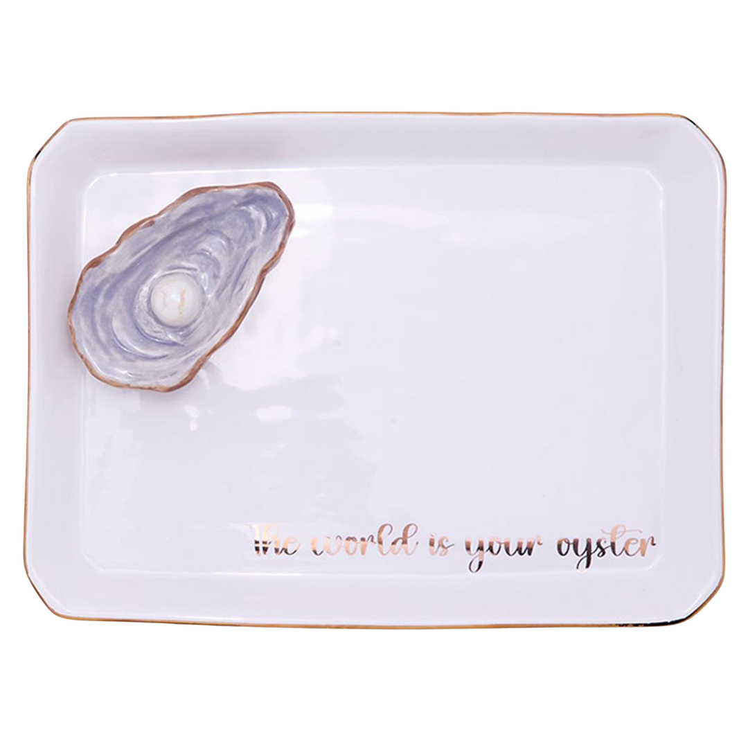 TWO'S COMPANY Oyster Icon Trinket Tray Default Title