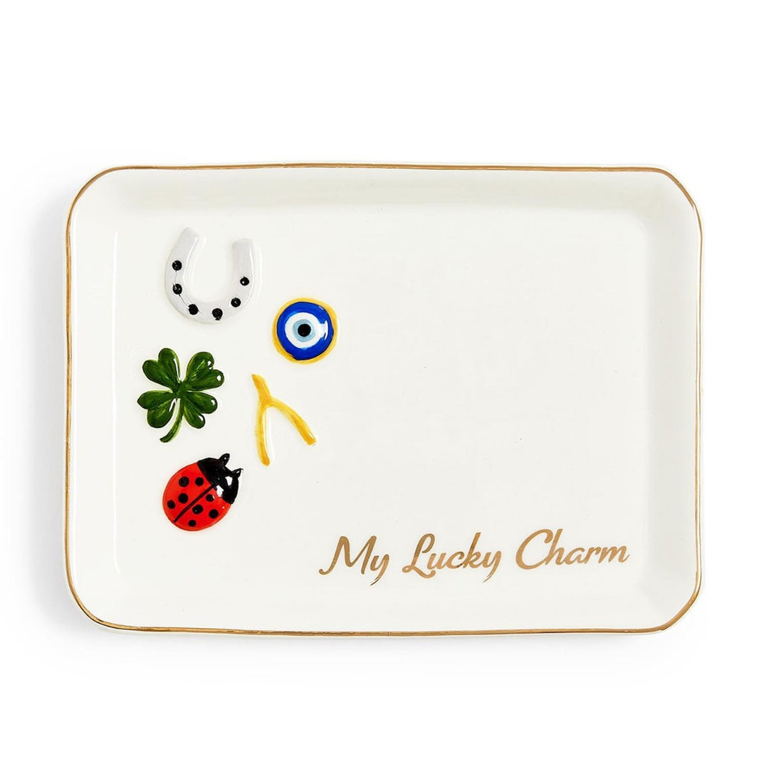 TWO'S COMPANY My Lucky Charm Trinket Tray Default Title