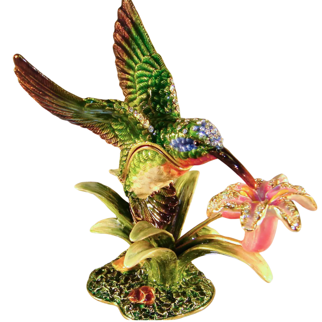 SEA CREATIONS Jeweled Hummingbird Box