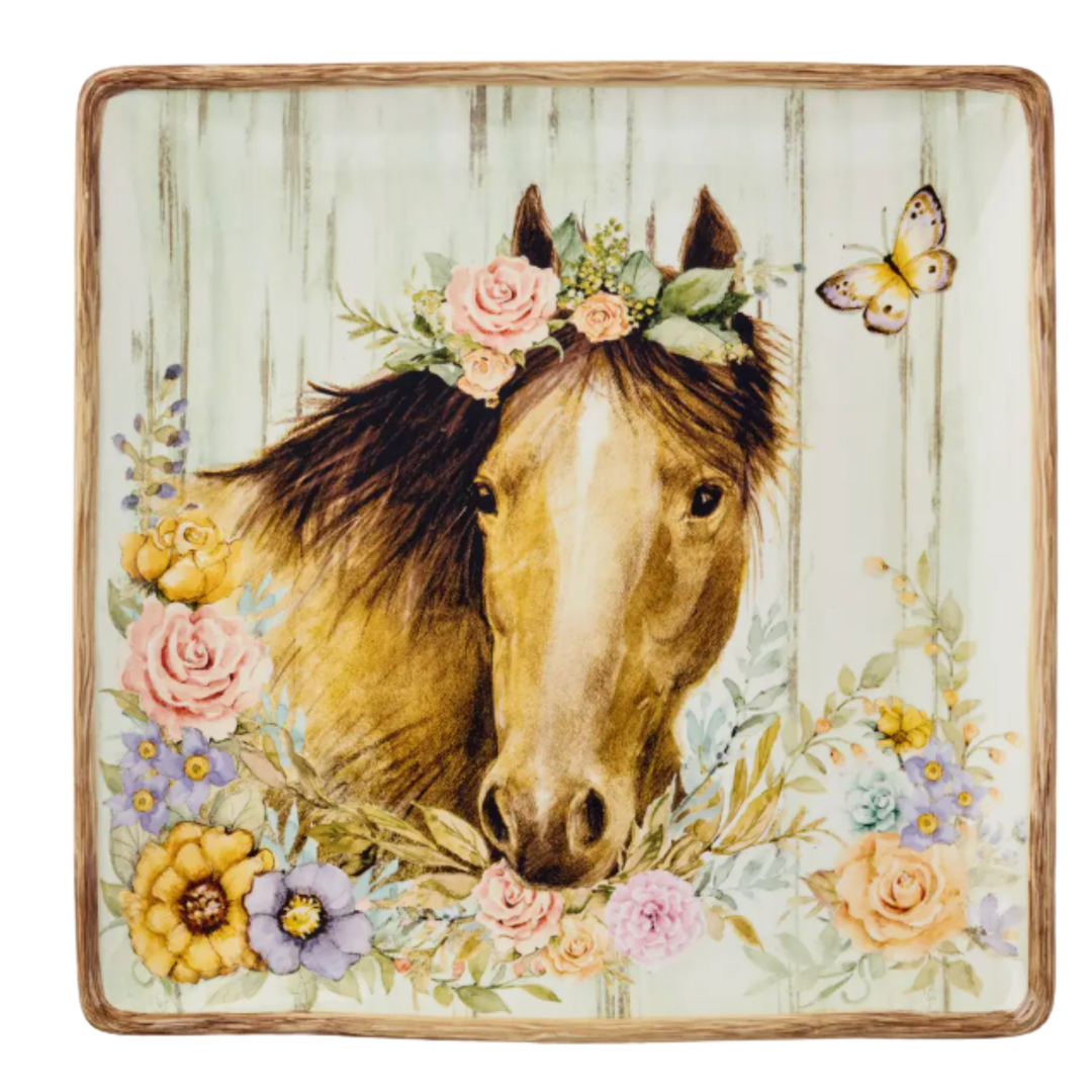 CERTIFIED INTERNATIONAL Rosewood Ranch Square Platter Default Title