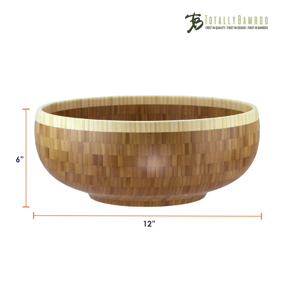 TOTALLY BAMBOO Moso Bamboo Serving Bowl