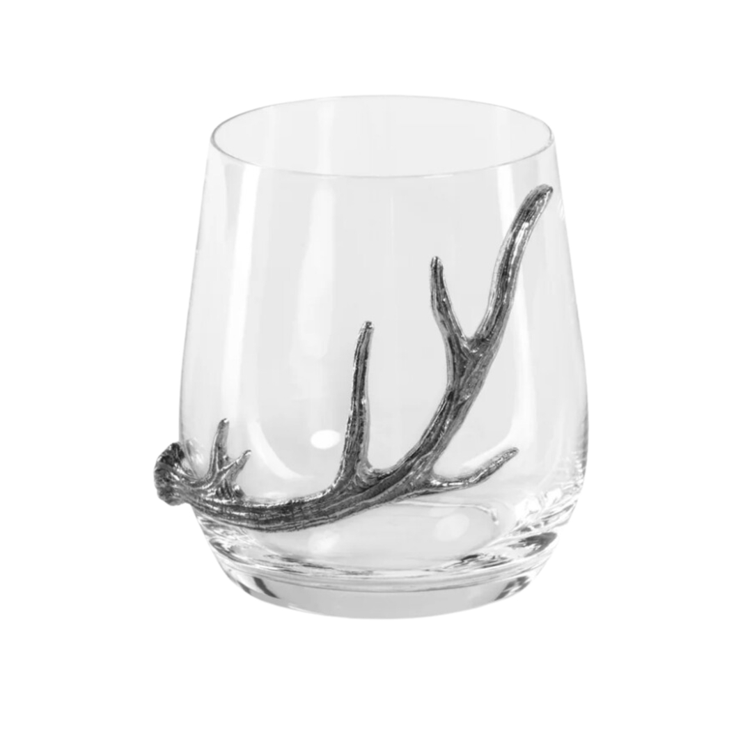 ZODAX Stemless Glass With Antlers