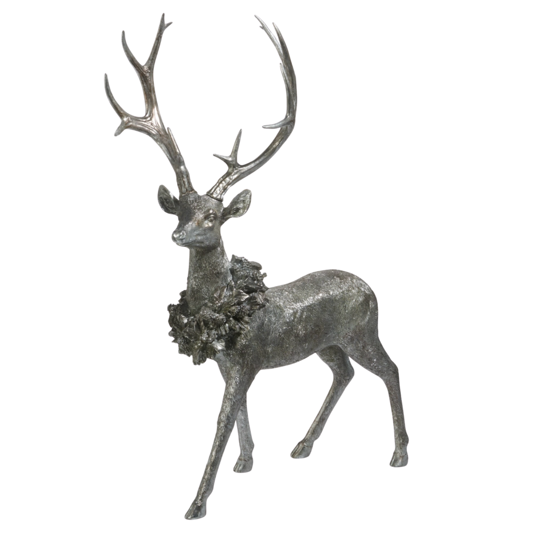 RAZ IMPORTS Deer Standing With Wreath Default Title