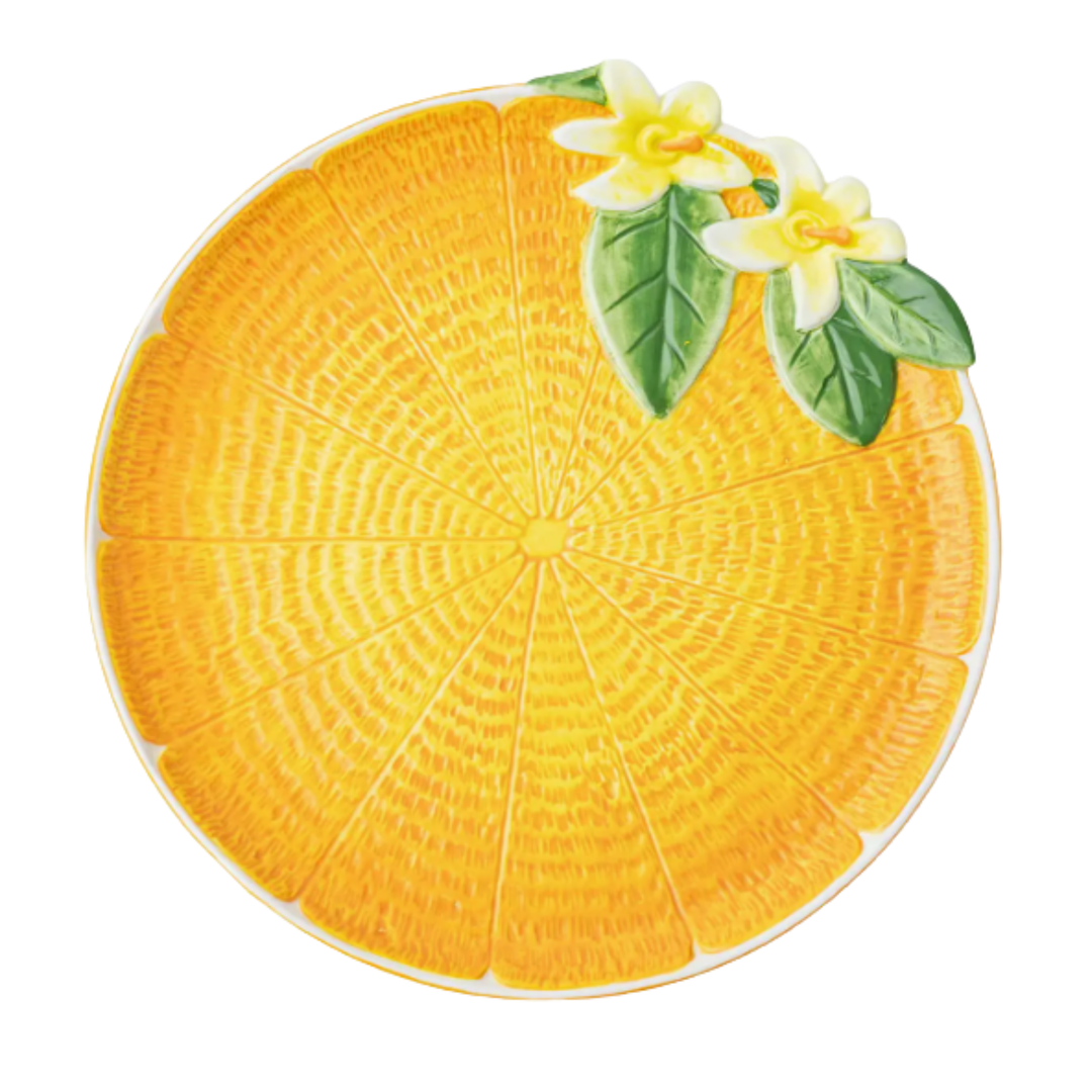 8 OAK LANE Orange Serving Platter Default Title