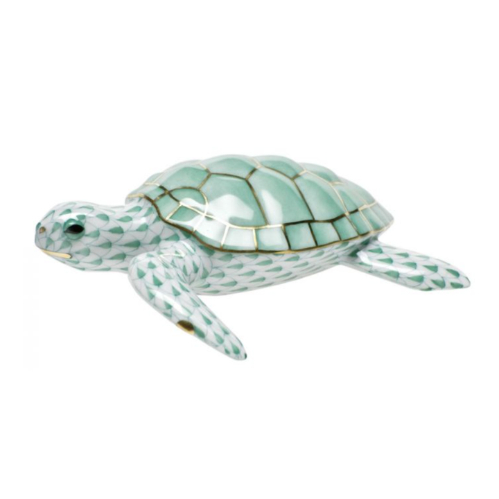 HEREND Loggerhead Turtle GREEN