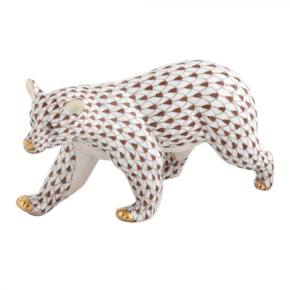 HEREND Walking Bear CHOCOLATE