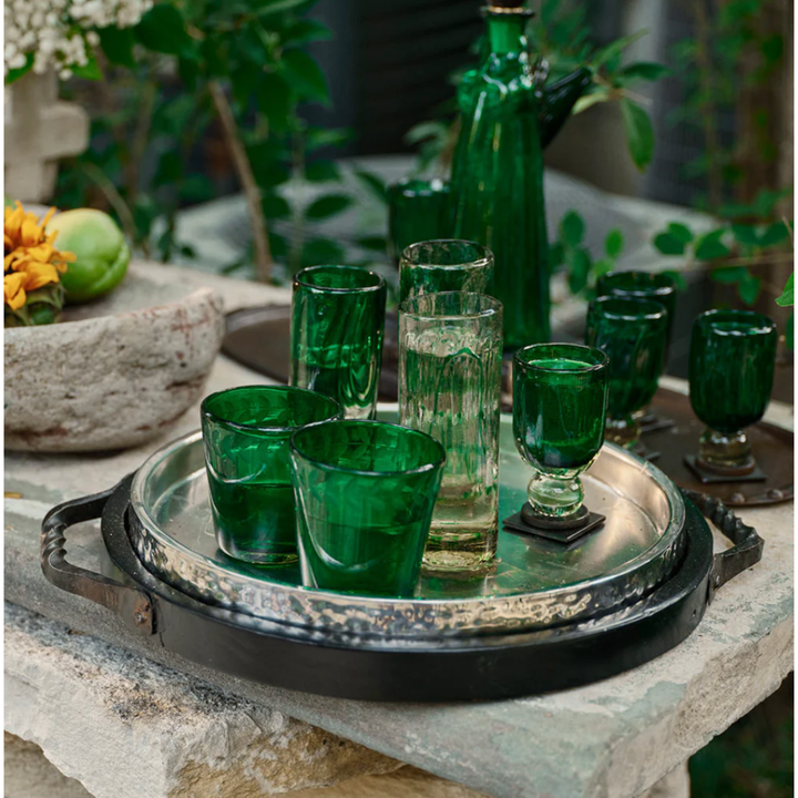 JAN BARBOGLIO Sabado Server Tray With Silver Insert