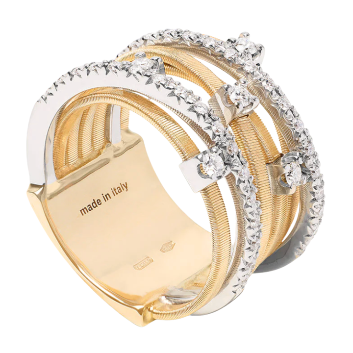 MARCO BICEGO Goa 18K White And Yellow Gold Diamond Ring