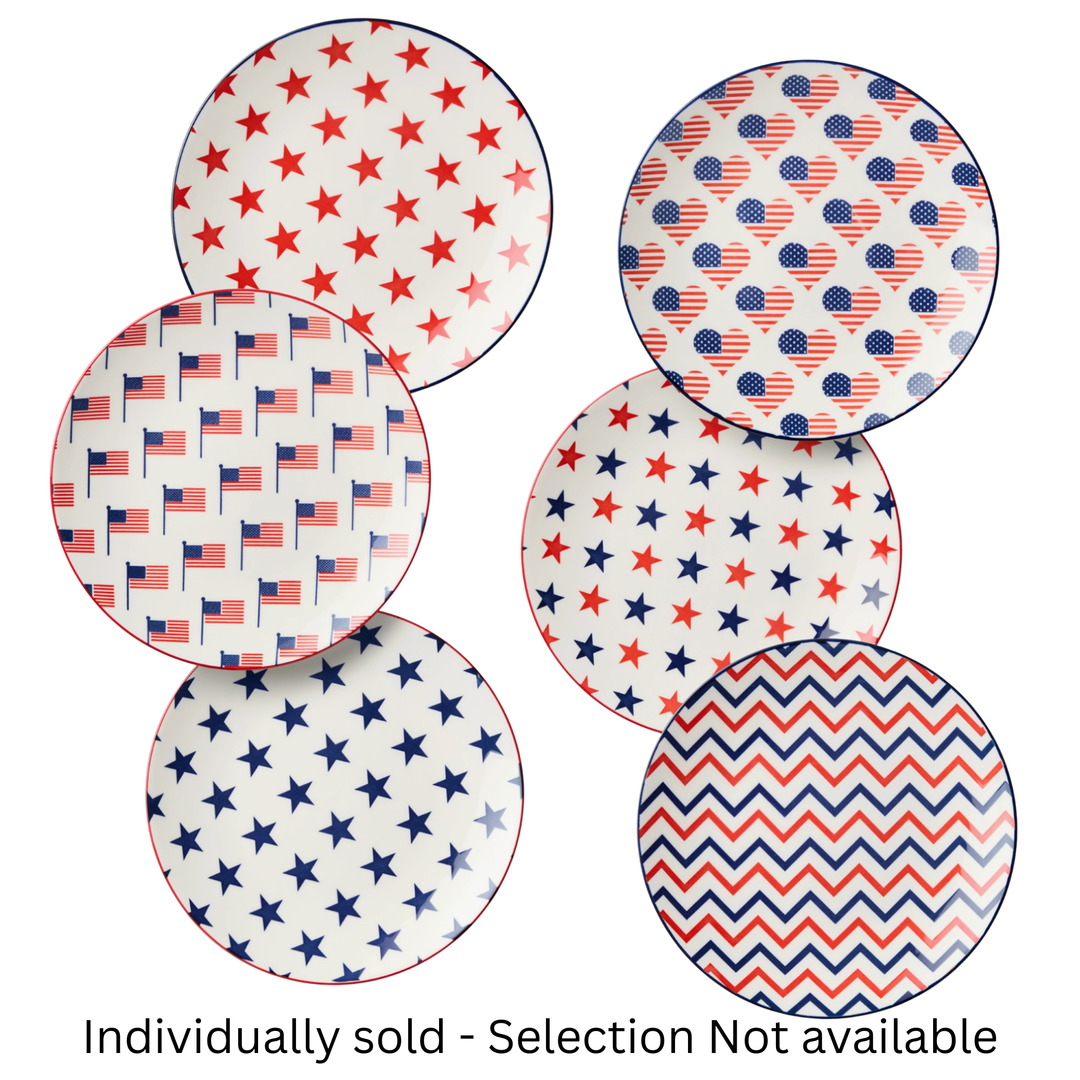 CERTIFIED INTERNATIONAL Stars & Stripes Salad Plate Default Title