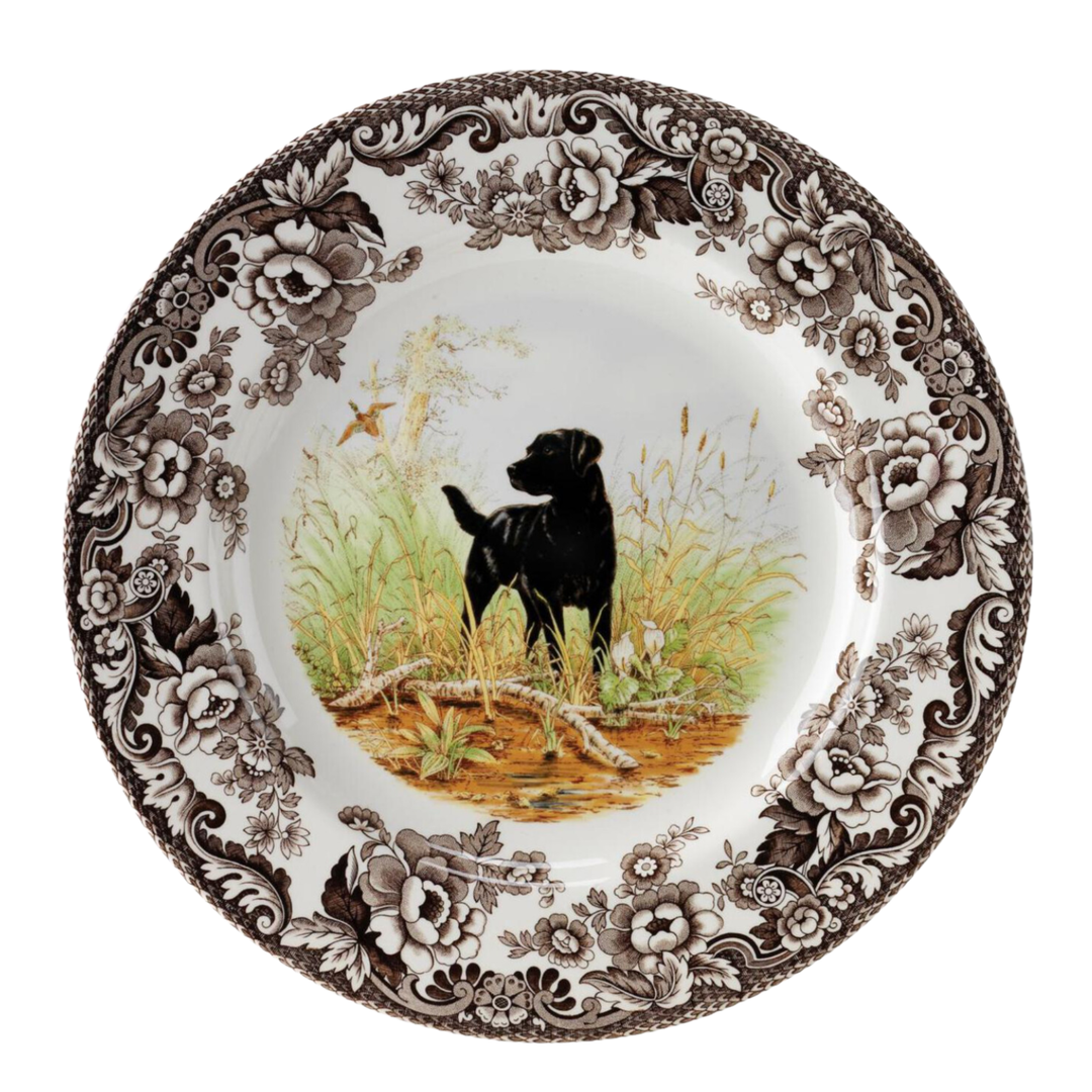 SPODE Woodland Black Lab Dinner Plate Default Title